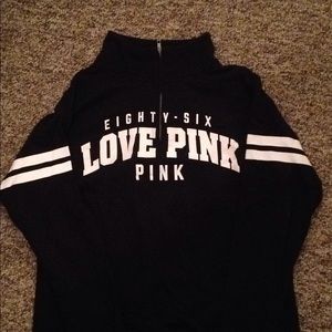 Black and white 1/4 zip